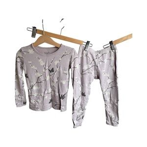 Kyte BABY Kids Pajama Set - Lavender Floral